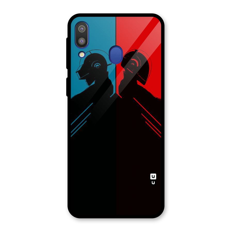 Fight Colours Glass Back Case for Galaxy M20