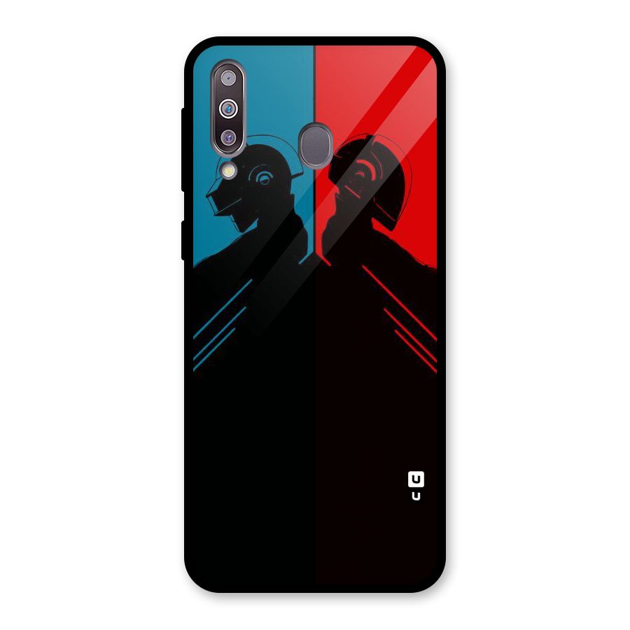 Fight Colours Glass Back Case for Galaxy M30