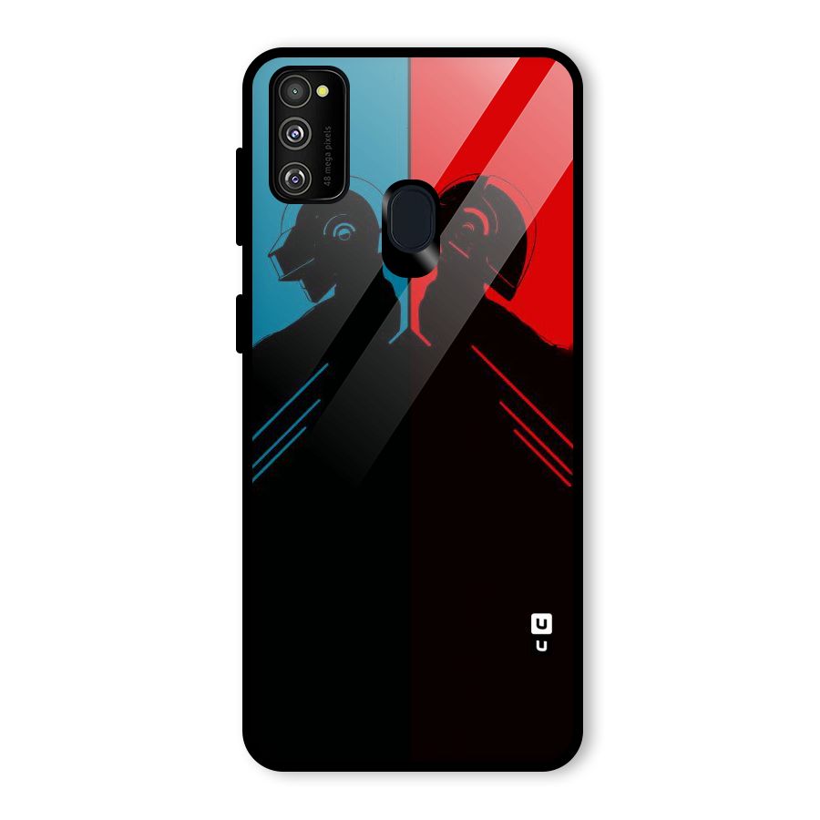 Fight Colours Glass Back Case for Galaxy M30s