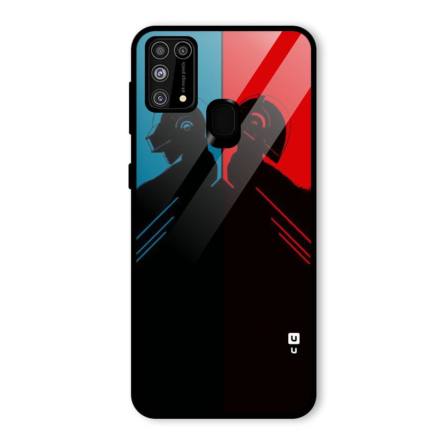 Fight Colours Glass Back Case for Galaxy M31