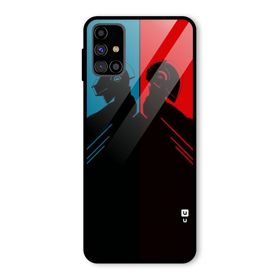 Fight Colours Glass Back Case for Galaxy M31s