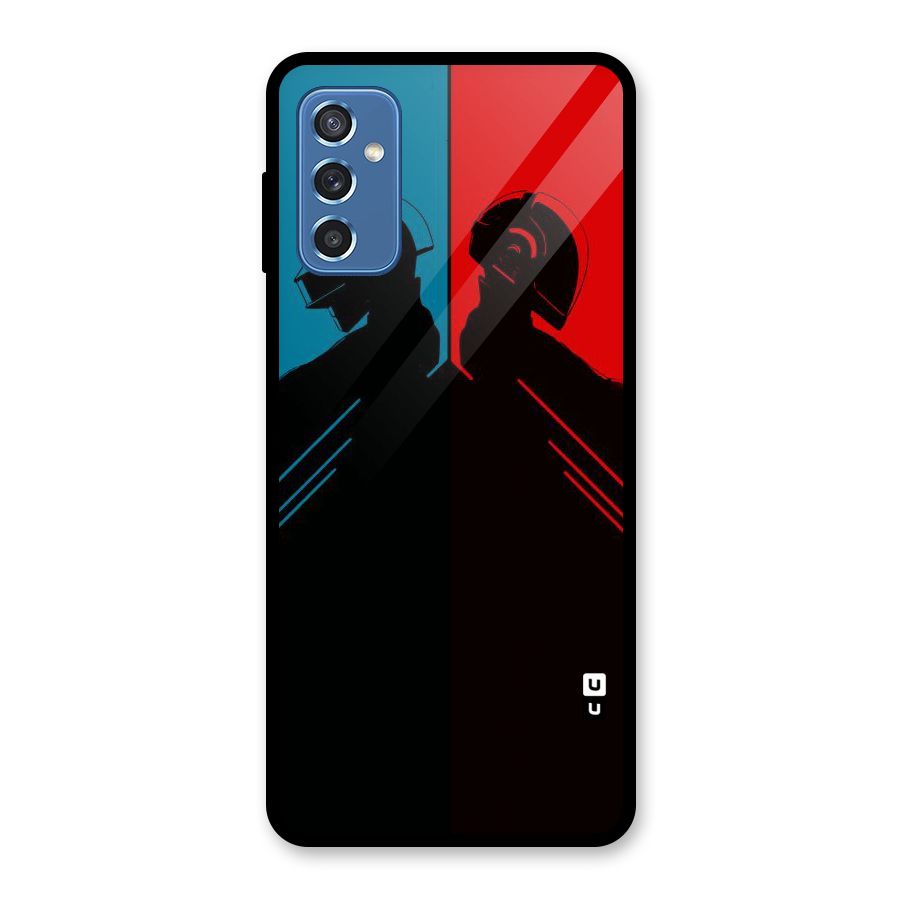 Fight Colours Glass Back Case for Galaxy M52 5G