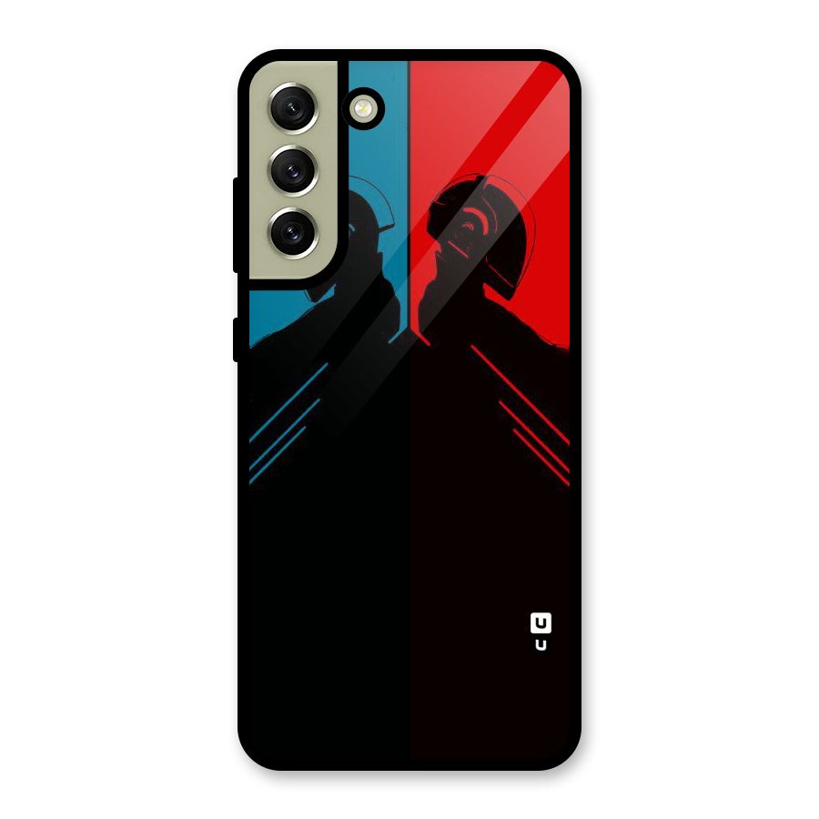 Fight Colours Glass Back Case for Galaxy S21 FE 5G