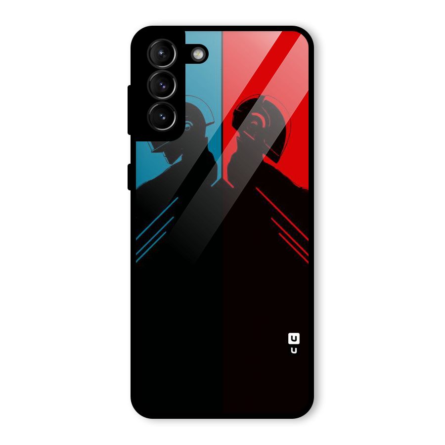 Fight Colours Glass Back Case for Galaxy S21 Plus