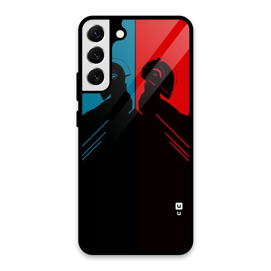 Fight Colours Glass Back Case for Galaxy S22 Plus 5G