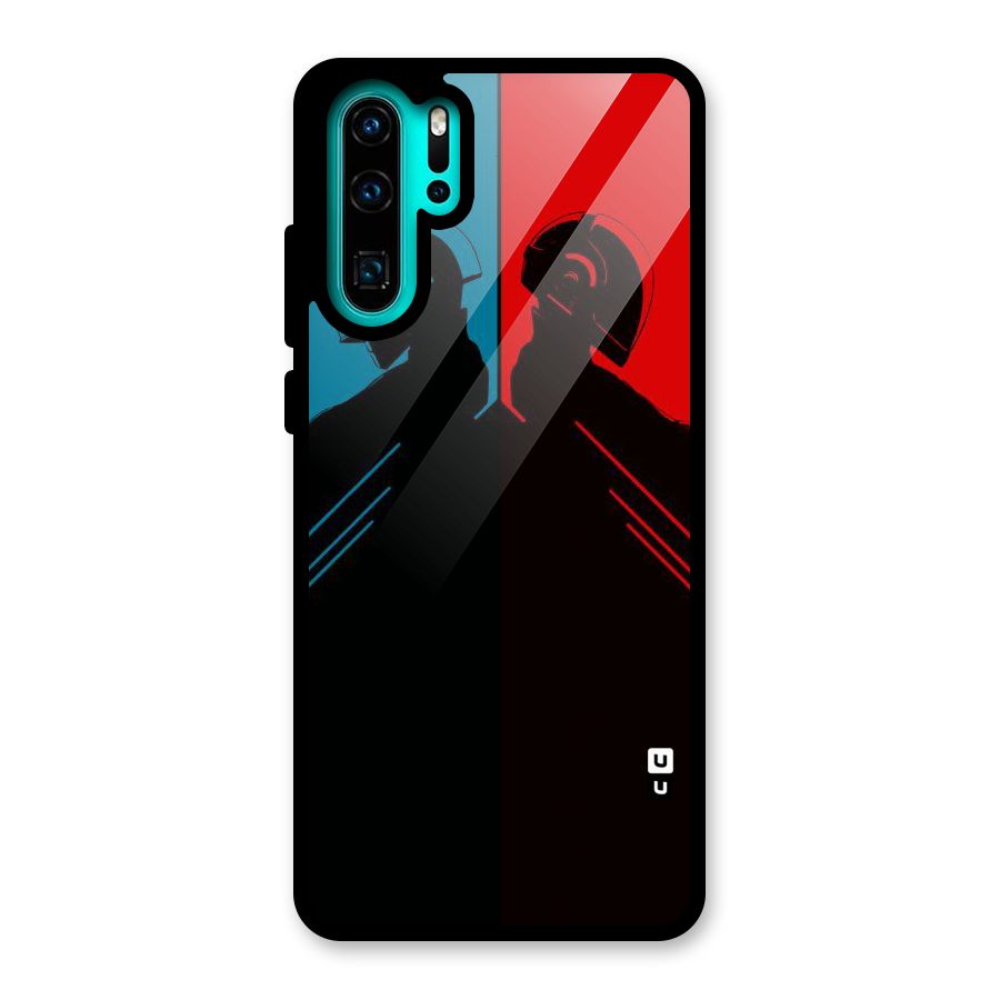 Fight Colours Glass Back Case for Huawei P30 Pro