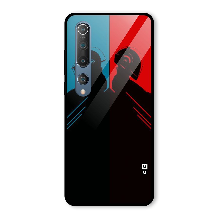 Fight Colours Glass Back Case for Mi 10