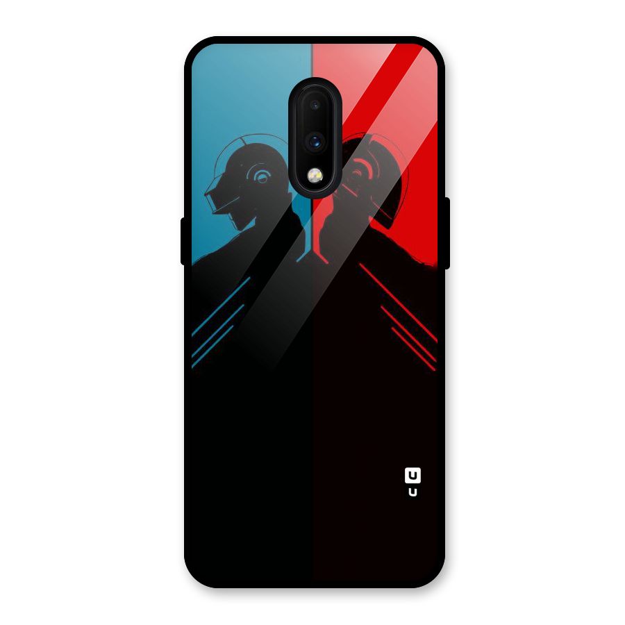 Fight Colours Glass Back Case for OnePlus 7