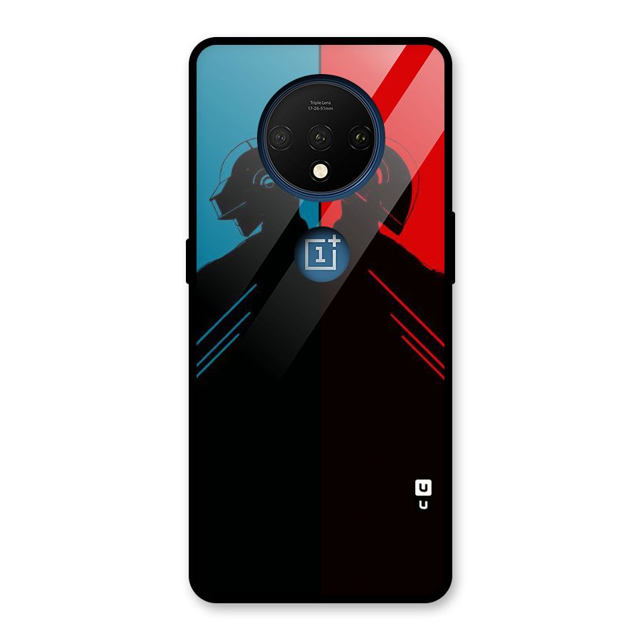 Fight Colours Glass Back Case for OnePlus 7T