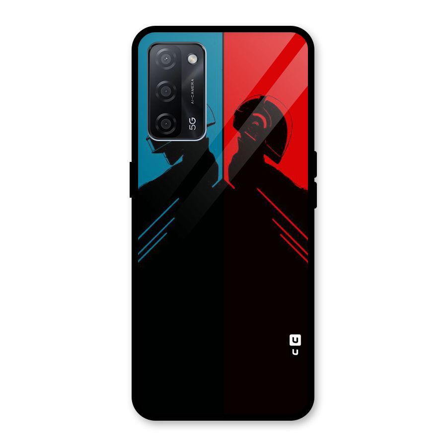 Fight Colours Glass Back Case for Oppo A53s 5G