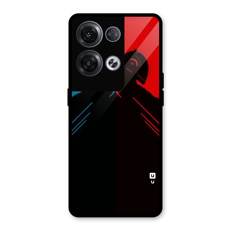 Fight Colours Glass Back Case for Oppo Reno8 Pro 5G