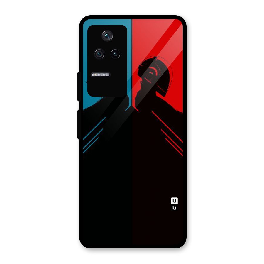 Fight Colours Glass Back Case for Poco F4 5G