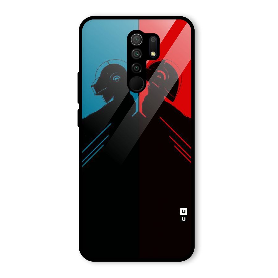Fight Colours Glass Back Case for Poco M2