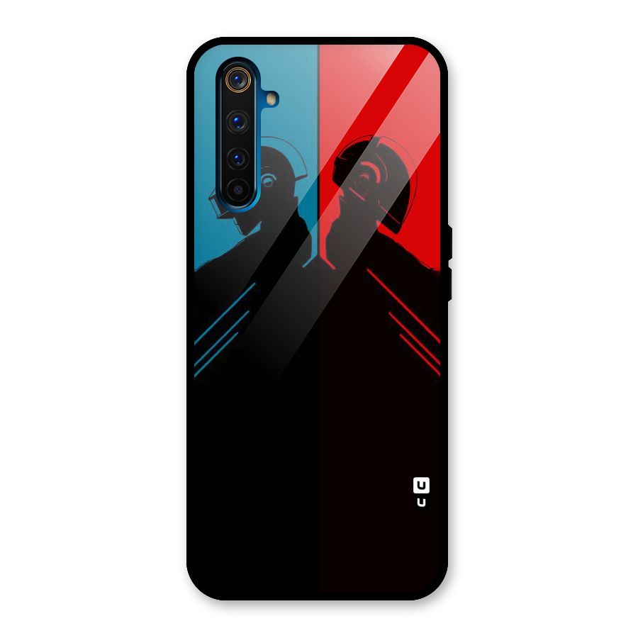 Fight Colours Glass Back Case for Realme 6 Pro
