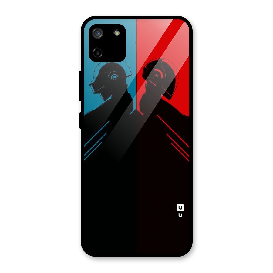 Fight Colours Glass Back Case for Realme C11