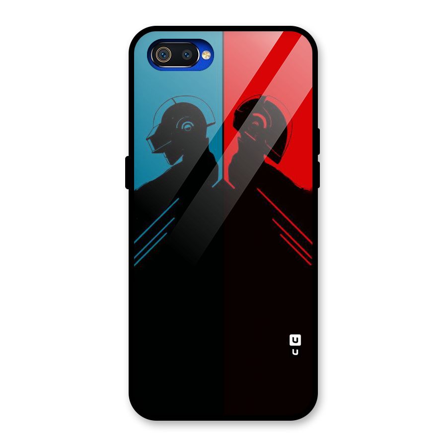 Fight Colours Glass Back Case for Realme C2