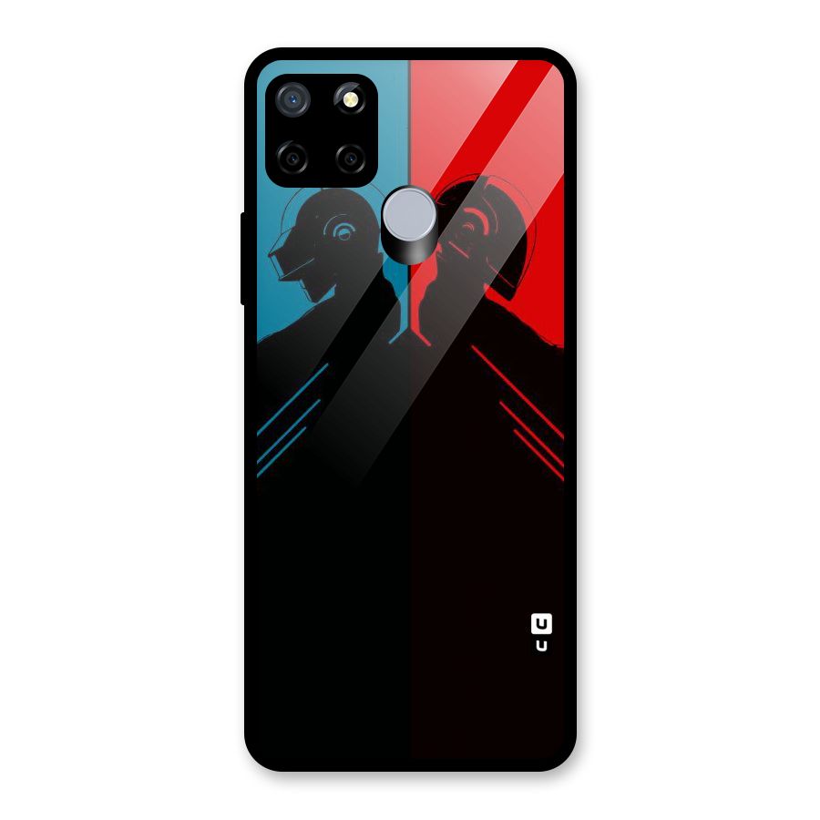 Fight Colours Glass Back Case for Realme Narzo 20