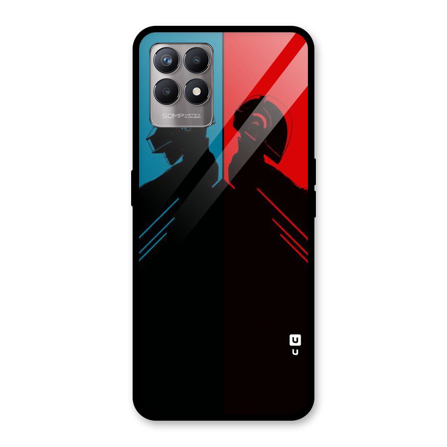 Fight Colours Glass Back Case for Realme Narzo 50