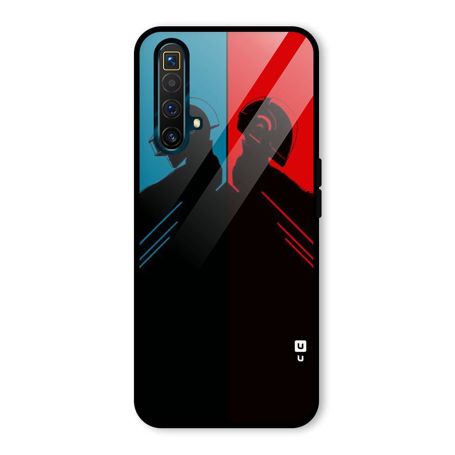 Fight Colours Glass Back Case for Realme X3