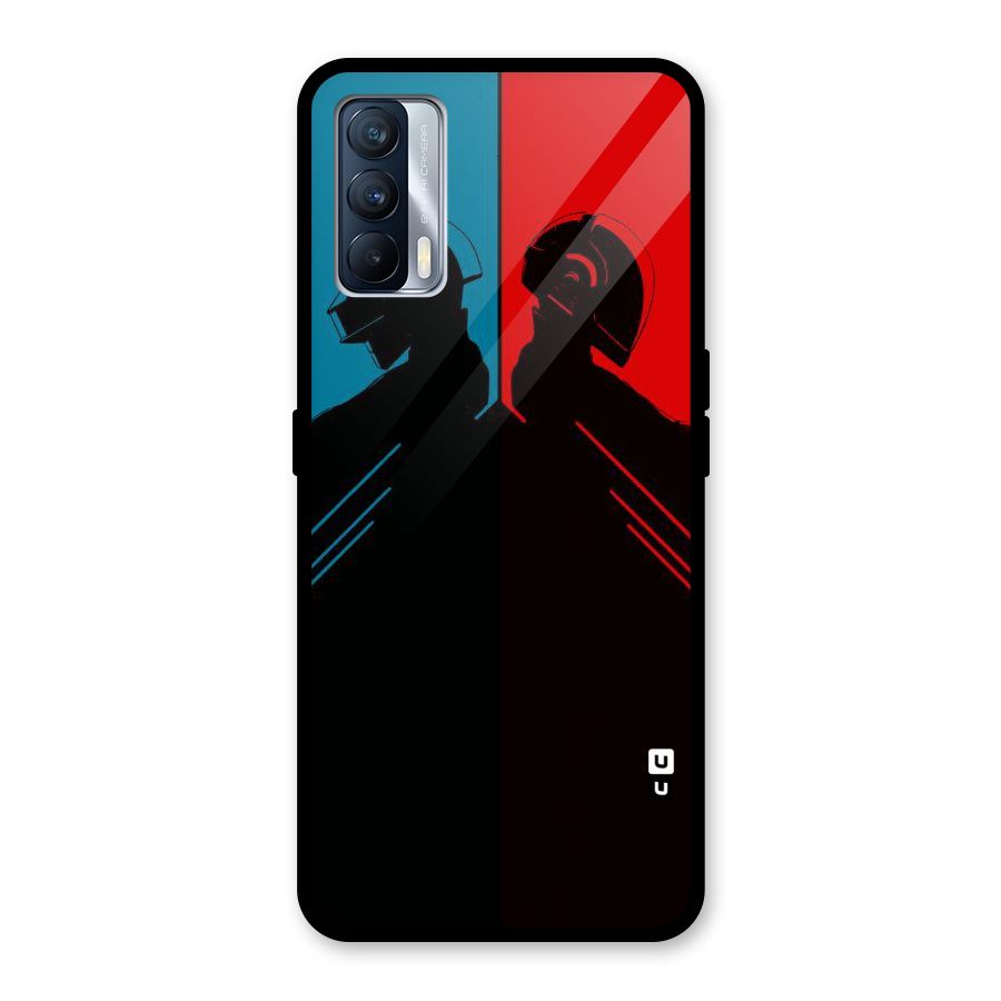 Fight Colours Glass Back Case for Realme X7