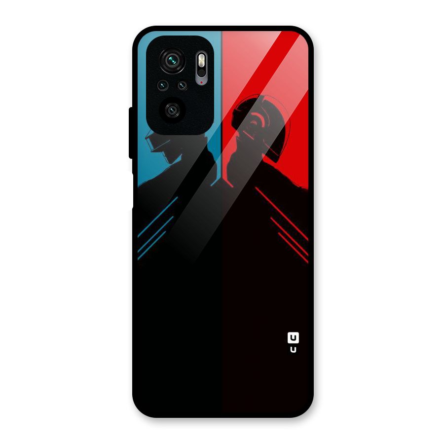 Fight Colours Glass Back Case for Redmi Note 10S