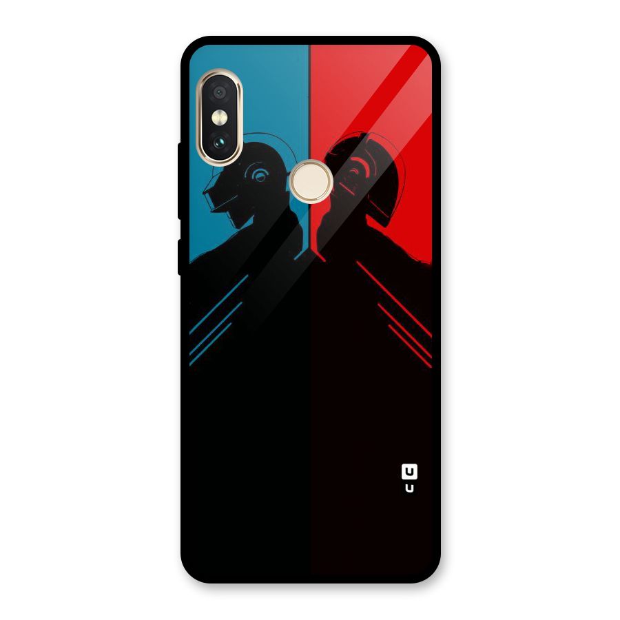Fight Colours Glass Back Case for Redmi Note 5 Pro