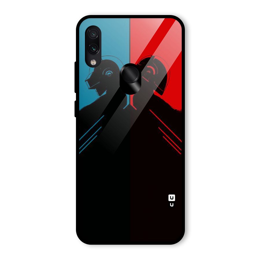 Fight Colours Glass Back Case for Redmi Note 7 Pro