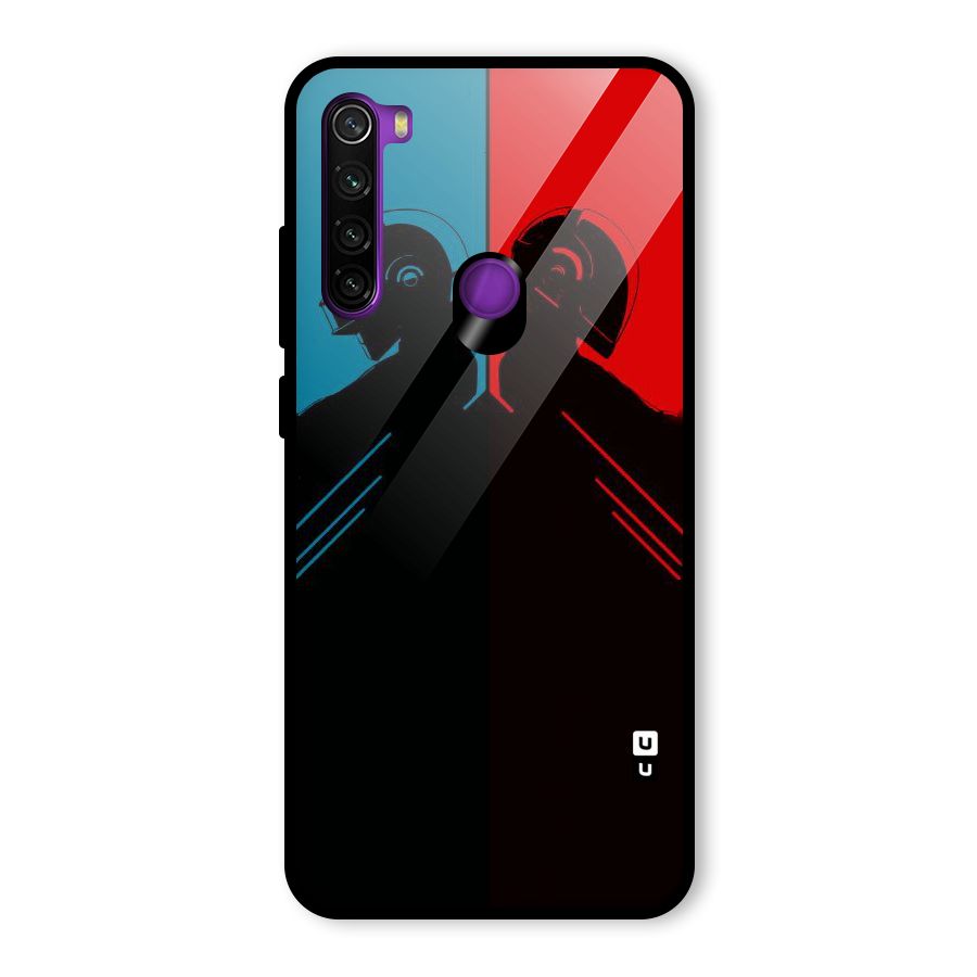 Fight Colours Glass Back Case for Redmi Note 8