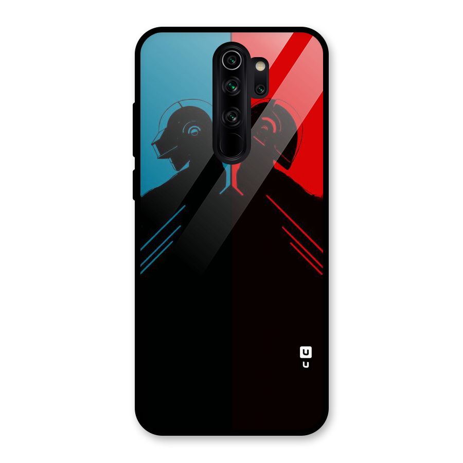Fight Colours Glass Back Case for Redmi Note 8 Pro