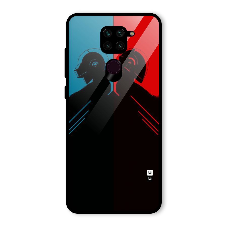 Fight Colours Glass Back Case for Redmi Note 9