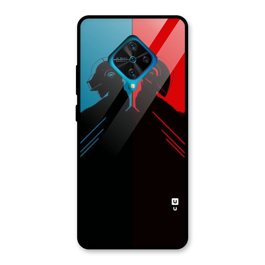 Fight Colours Glass Back Case for Vivo S1 Pro