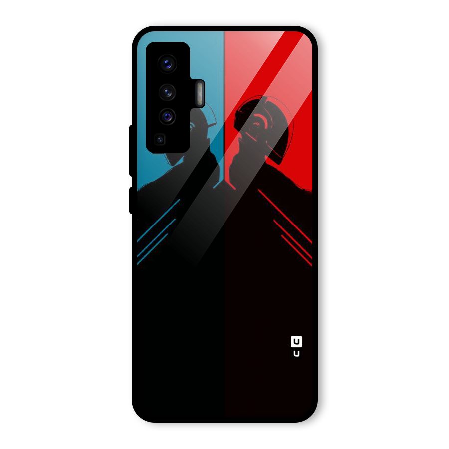 Fight Colours Glass Back Case for Vivo X50