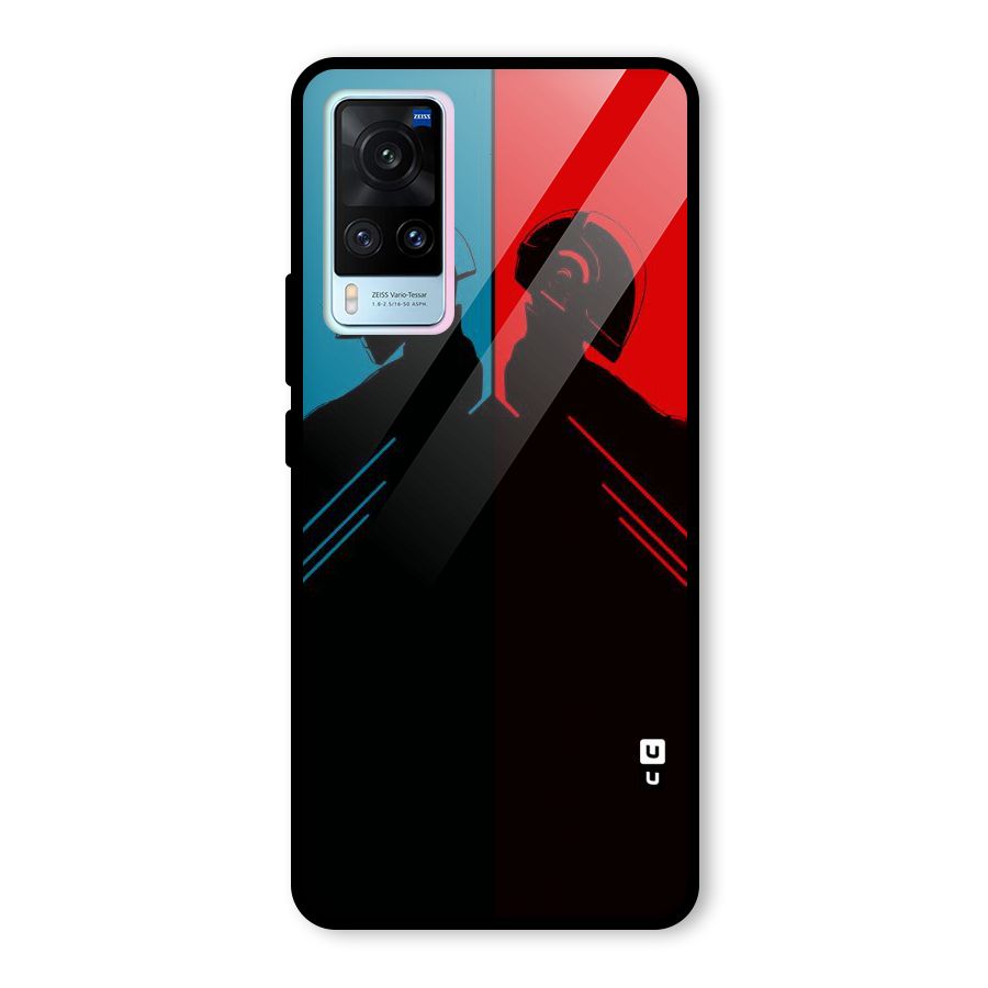 Fight Colours Glass Back Case for Vivo X60