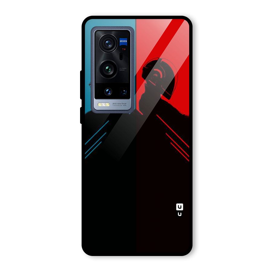 Fight Colours Glass Back Case for Vivo X60 Pro Plus