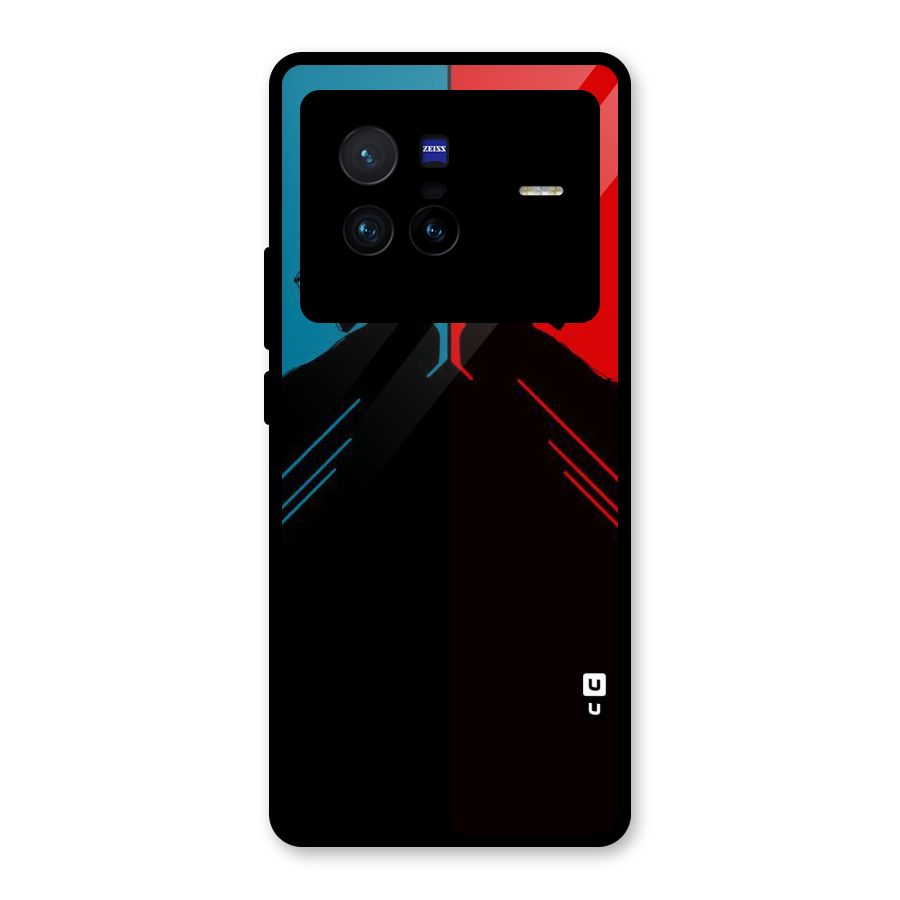 Fight Colours Glass Back Case for Vivo X80