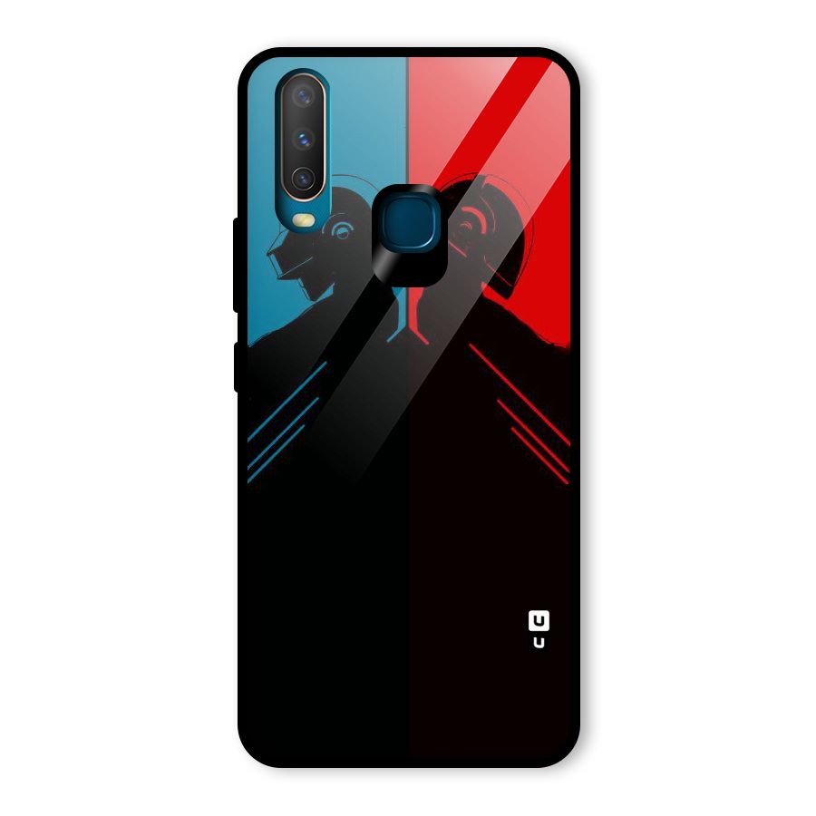 Fight Colours Glass Back Case for Vivo Y15