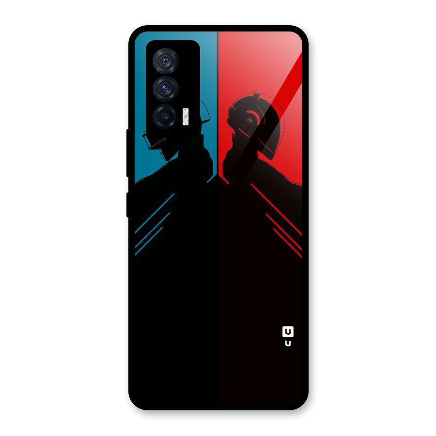 Fight Colours Glass Back Case for Vivo iQOO 7 5G