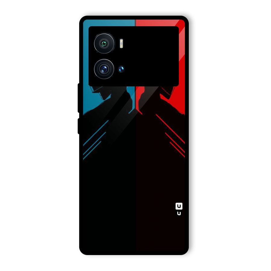 Fight Colours Glass Back Case for Vivo iQOO 9 Pro