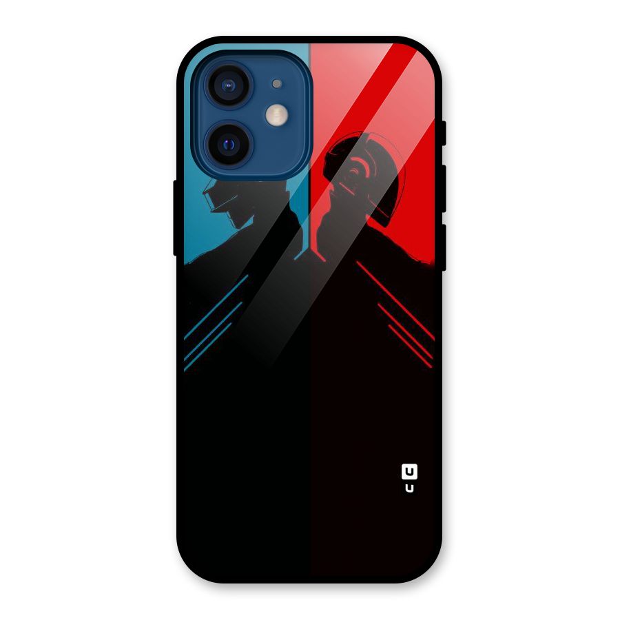 Fight Colours Glass Back Case for iPhone 12 Mini