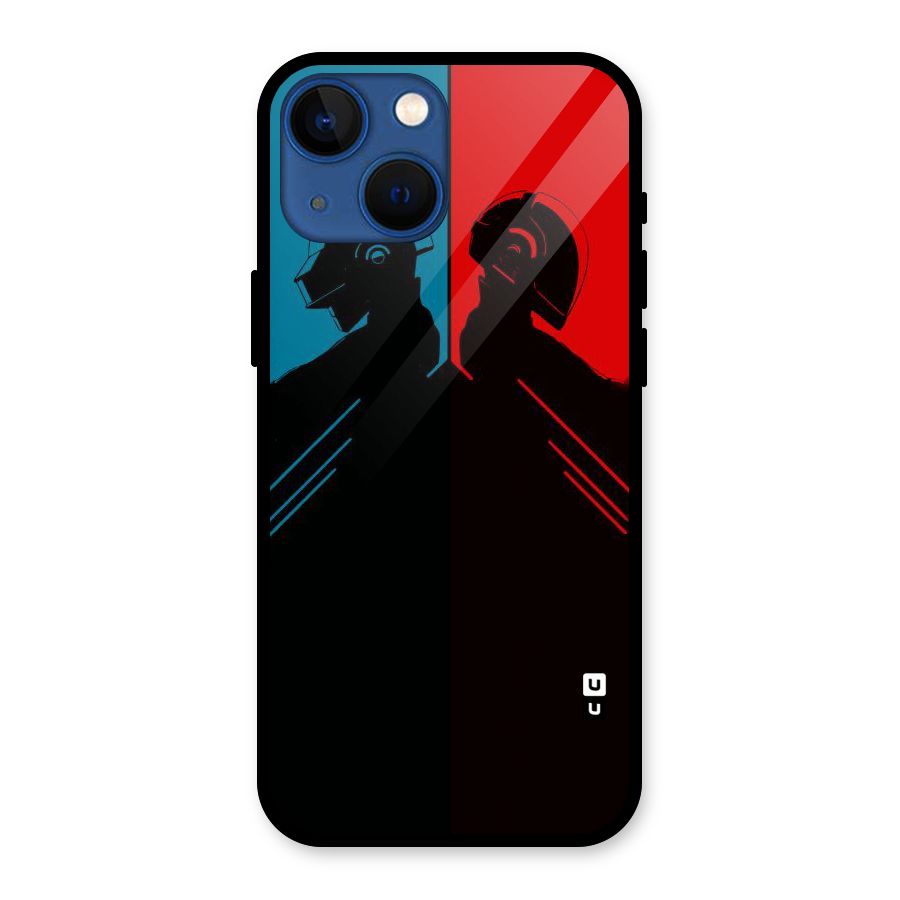 Fight Colours Glass Back Case for iPhone 13 Mini