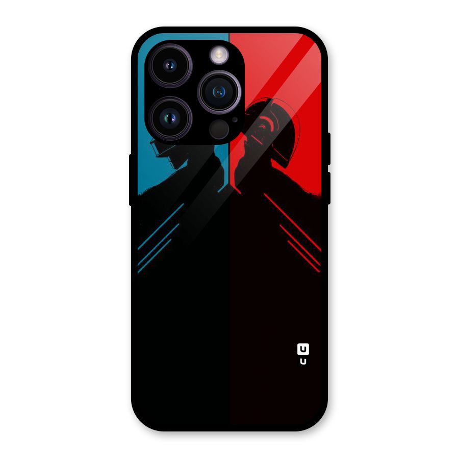 Fight Colours Glass Back Case for iPhone 14 Pro