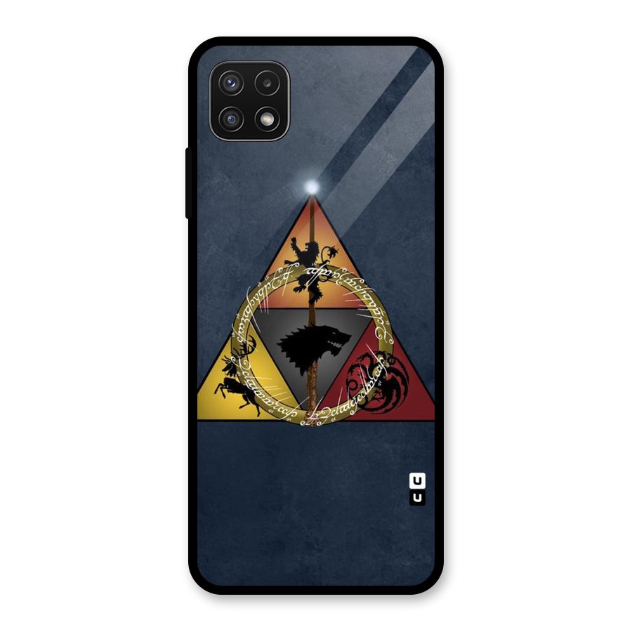 Fight For Crown Glass Back Case for Galaxy A22 5G