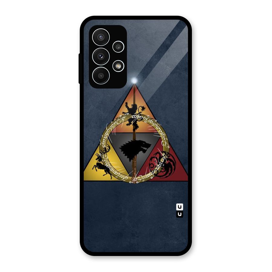 Fight For Crown Glass Back Case for Galaxy A23