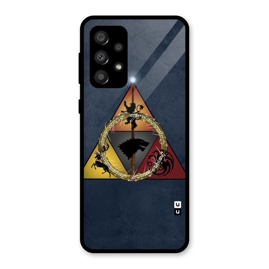 Fight For Crown Glass Back Case for Galaxy A32