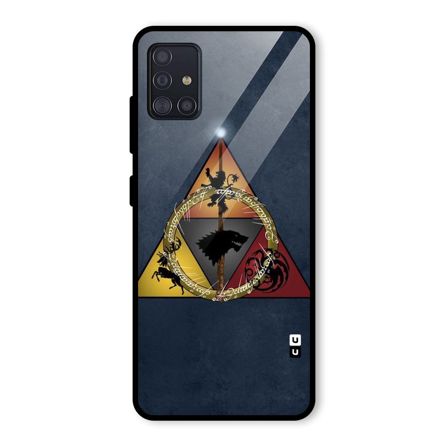 Fight For Crown Glass Back Case for Galaxy A51