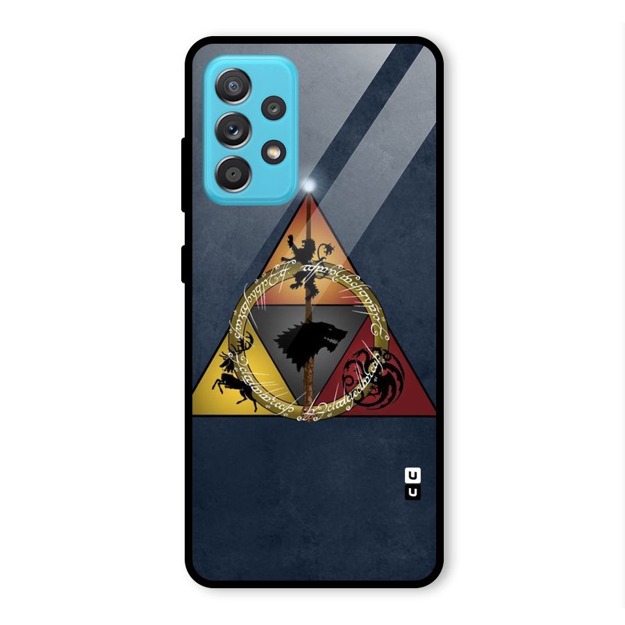Fight For Crown Glass Back Case for Galaxy A52