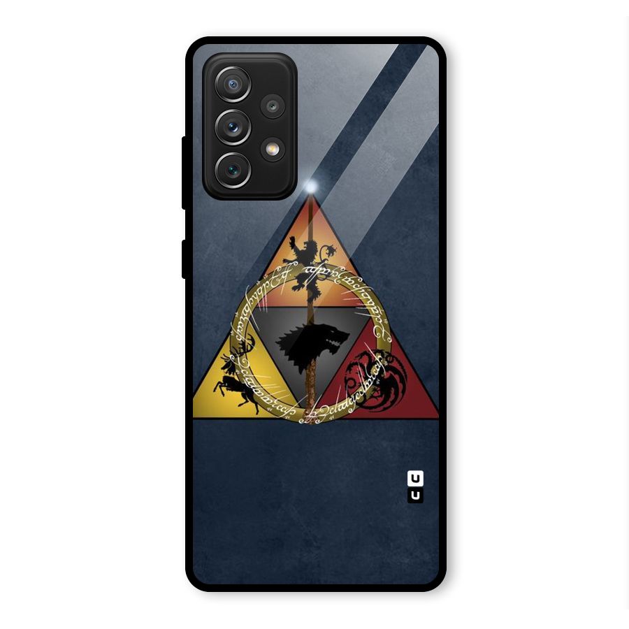 Fight For Crown Glass Back Case for Galaxy A72