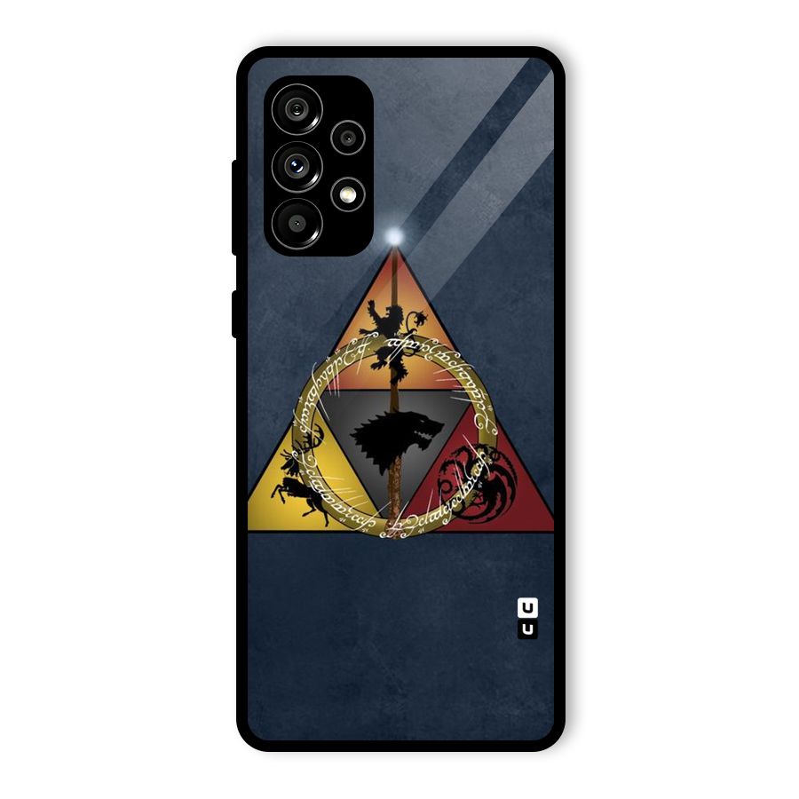 Fight For Crown Glass Back Case for Galaxy A73 5G