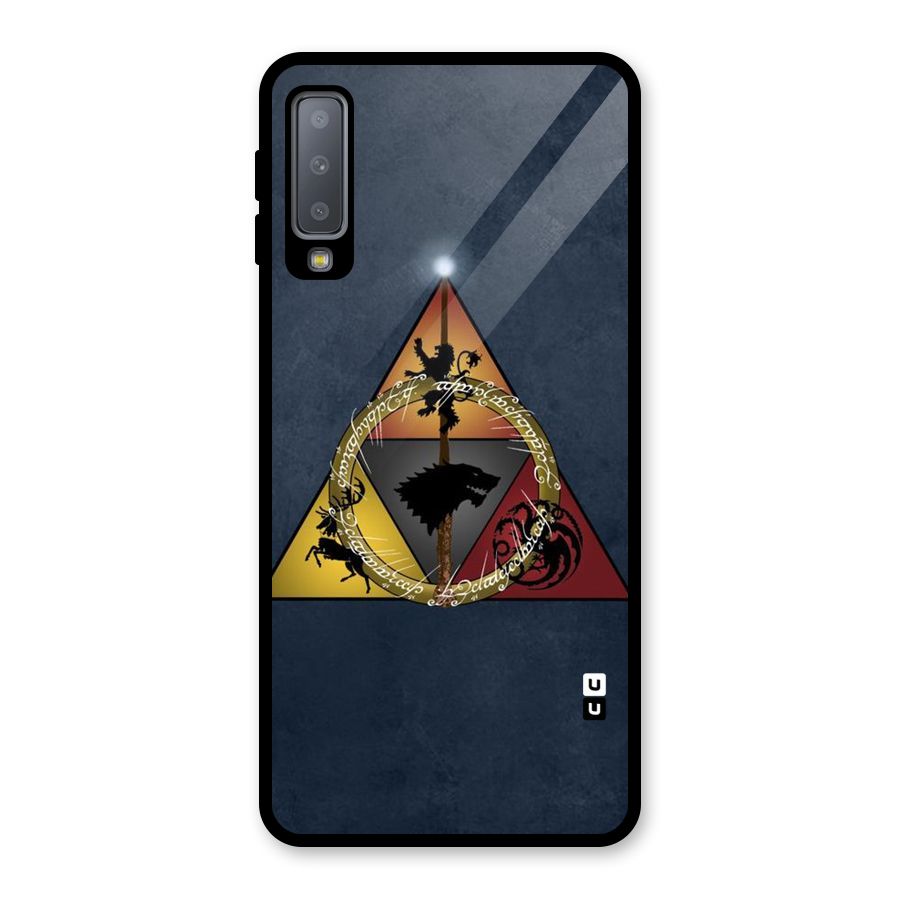Fight For Crown Glass Back Case for Galaxy A7 (2018)