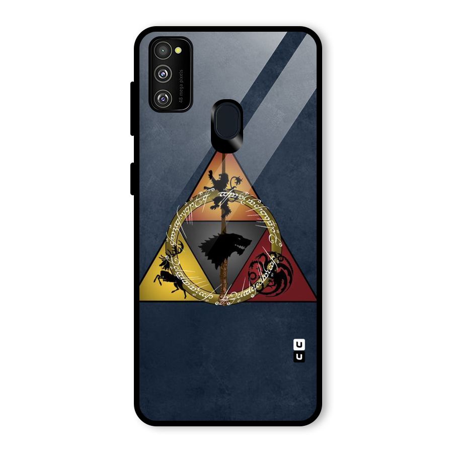 Fight For Crown Glass Back Case for Galaxy M30s